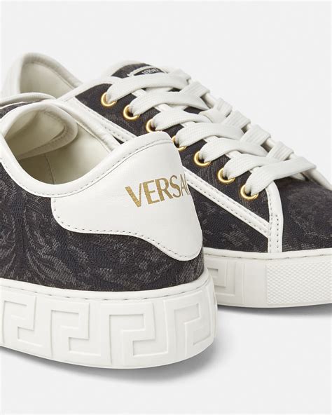 sneakers gianni versace|barocco high top greca sneakers.